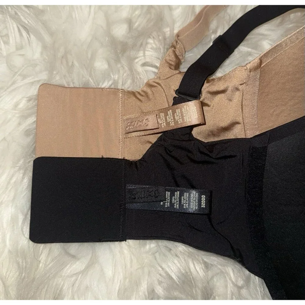 SKIMS Seamless Bras in Nude and Black Duo NWOT